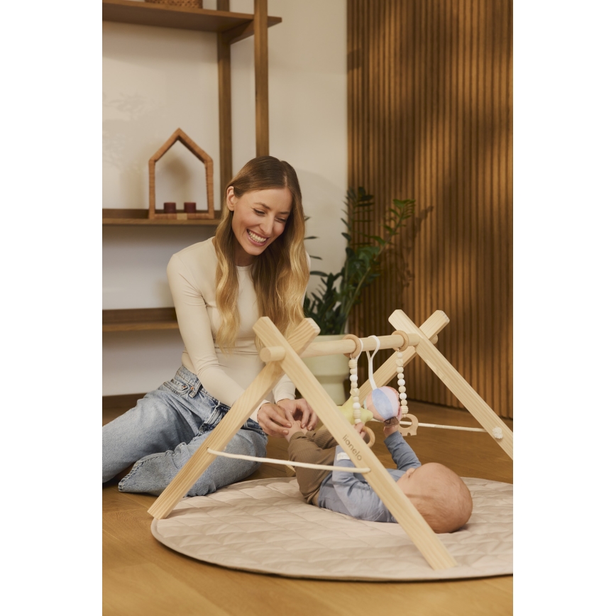 Lionelo - Babyspeelkleed met houten speelboog ANIS