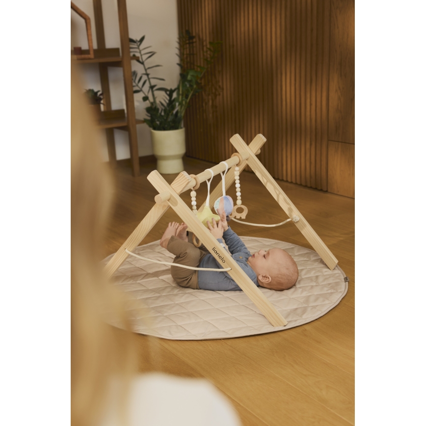 Lionelo - Babyspeelkleed met houten speelboog ANIS