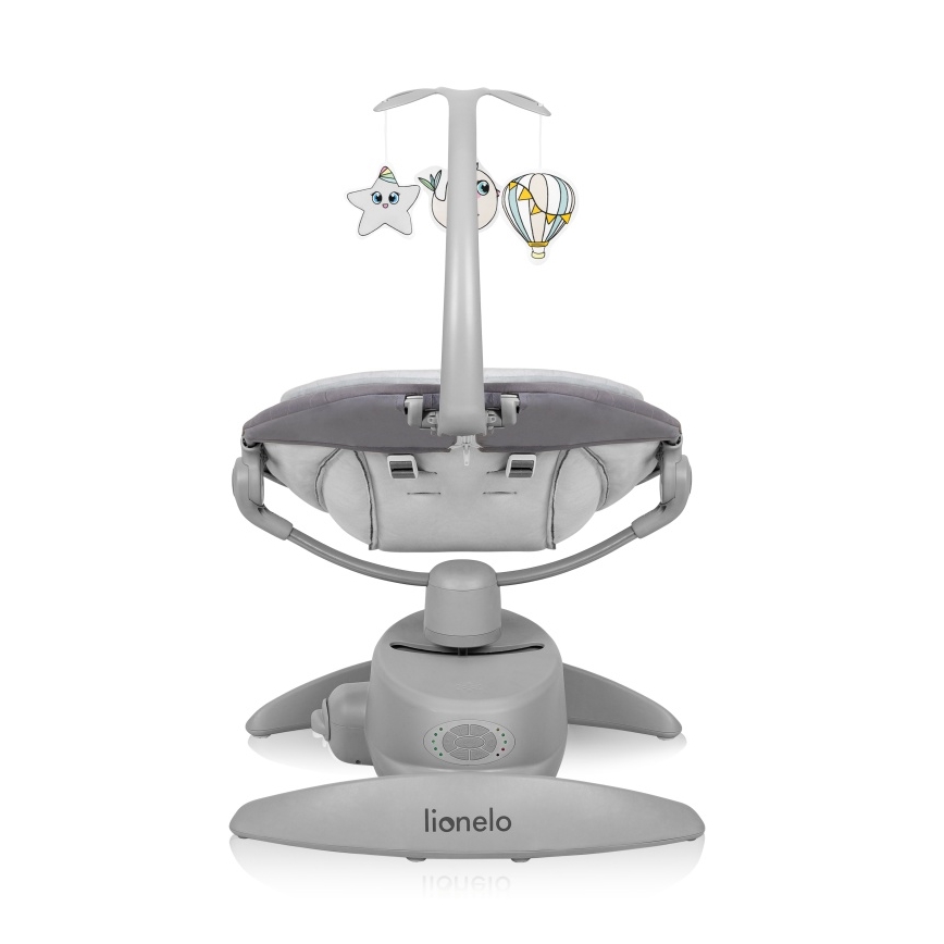 Lionelo - Babyswing MELL Grey Stone met melodie 4xAA + afstandsbediening