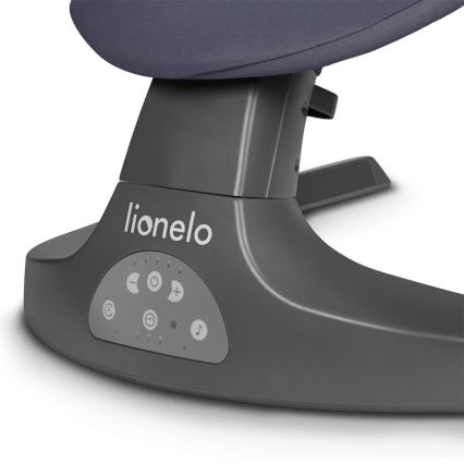 Lionelo - Babywip met melodie RALF 4xAA Grijs Beton + afstandsbediening