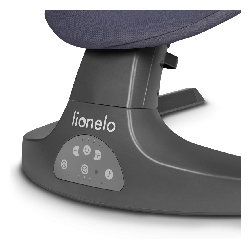 Lionelo - Babywip met melodie RALF 4xAA Grijs Beton + afstandsbediening