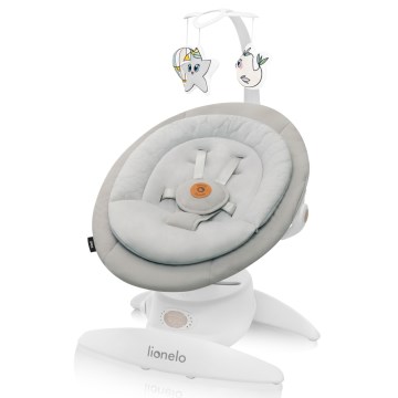 Lionelo - Babywipstoel met melodie MELL Beige zand 4xAA + afstandsbediening