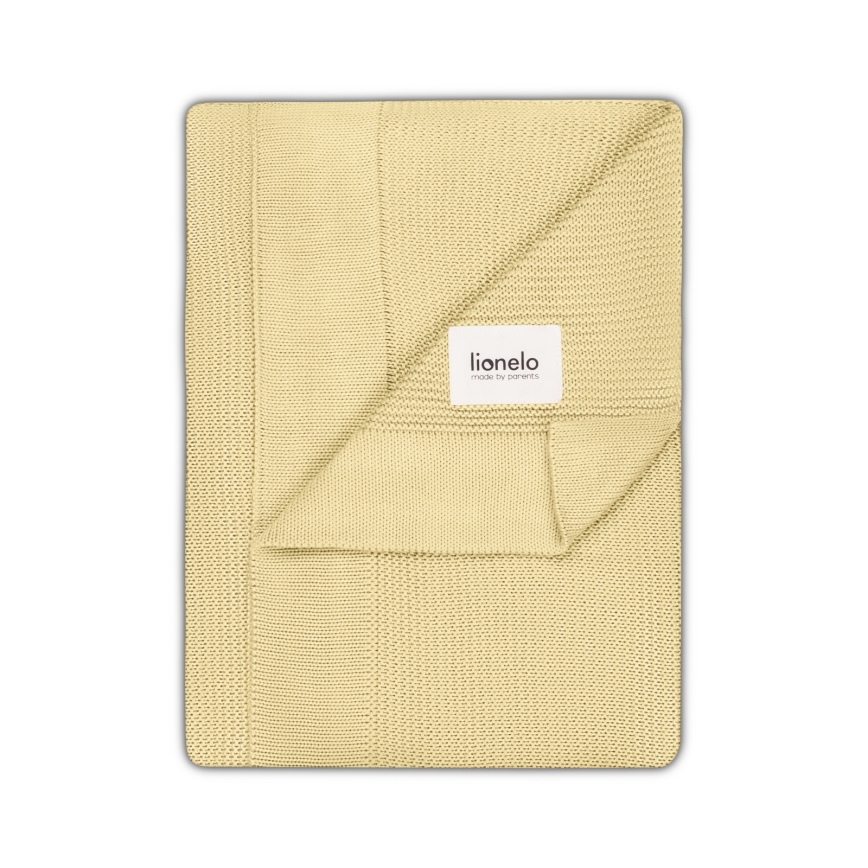 Lionelo - Bamboe deken 75x100 cm Citroengeel