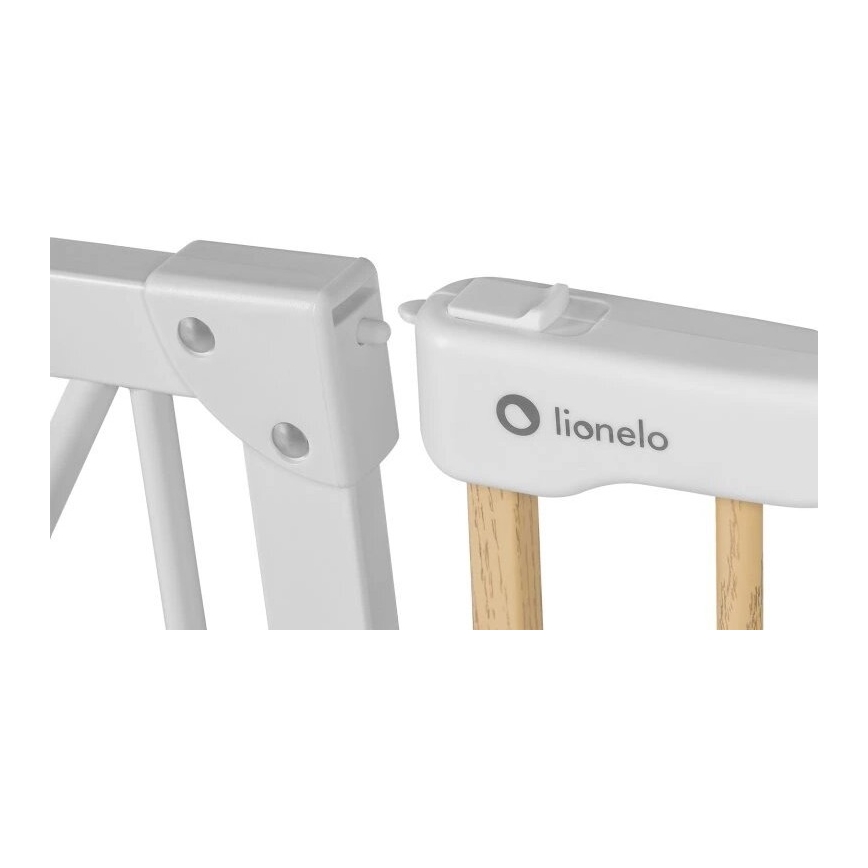 Lionelo - Beveiligingsbarrière TRUUS SLIM wit/beige