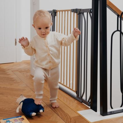 Lionelo - Beveiligingsbarrière TRUUS SLIM zwart/beige