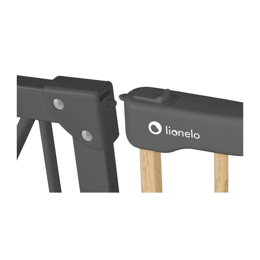 Lionelo - Beveiligingsbarrière TRUUS SLIM zwart/beige
