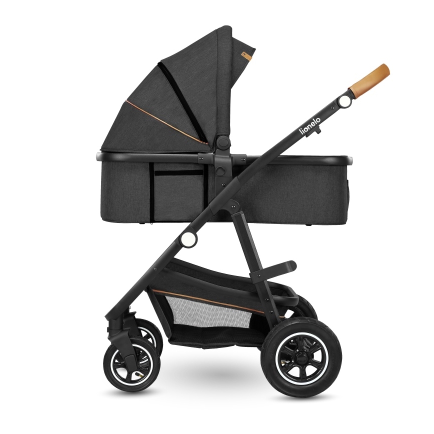 Lionelo - Combi-kinderwagen 2-in-1 AMBER Grijs Grafiet