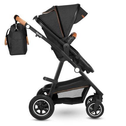 Lionelo - Combi-kinderwagen 2-in-1 AMBER Grijs Grafiet