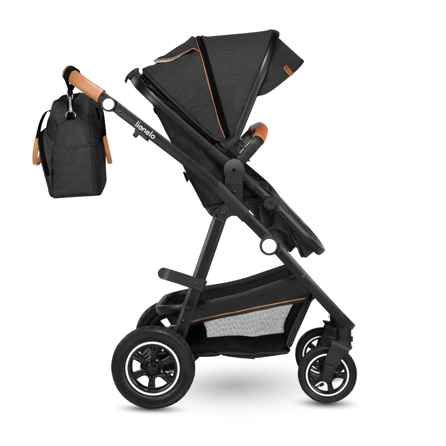 Lionelo - Combi-kinderwagen 2-in-1 AMBER Grijs Grafiet