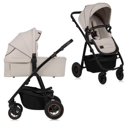 Lionelo - Combi-kinderwagen 2-in-1 AMBER PLUS Beige Sand