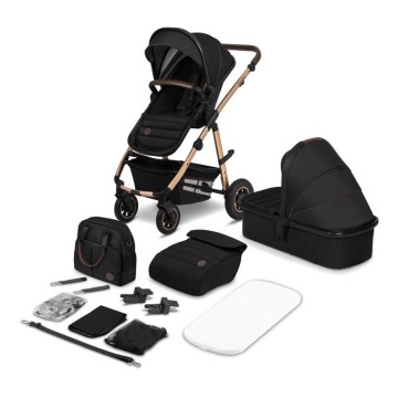 Lionelo - Combi-kinderwagen 2-in-1 AMBER Zwart Onyx