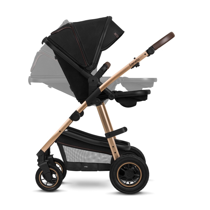 Lionelo - Combi-kinderwagen 2-in-1 AMBER Zwart Onyx