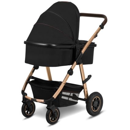 Lionelo - Combi-kinderwagen 2-in-1 AMBER Zwart Onyx