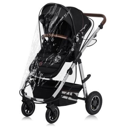Lionelo - Combi-kinderwagen 2-in-1 AMBER Zwart/Zilver