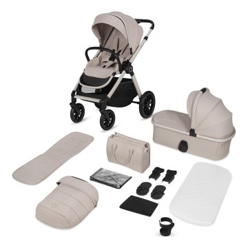 Lionelo - Combi-kinderwagen 2-in-1 LAYLA Beige Sand