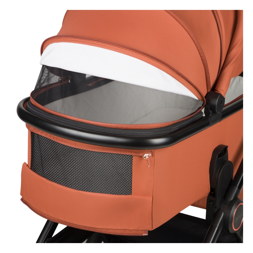 Lionelo - Combi-kinderwagen 2-in-1 LAYLA Bruin/roestkleurig