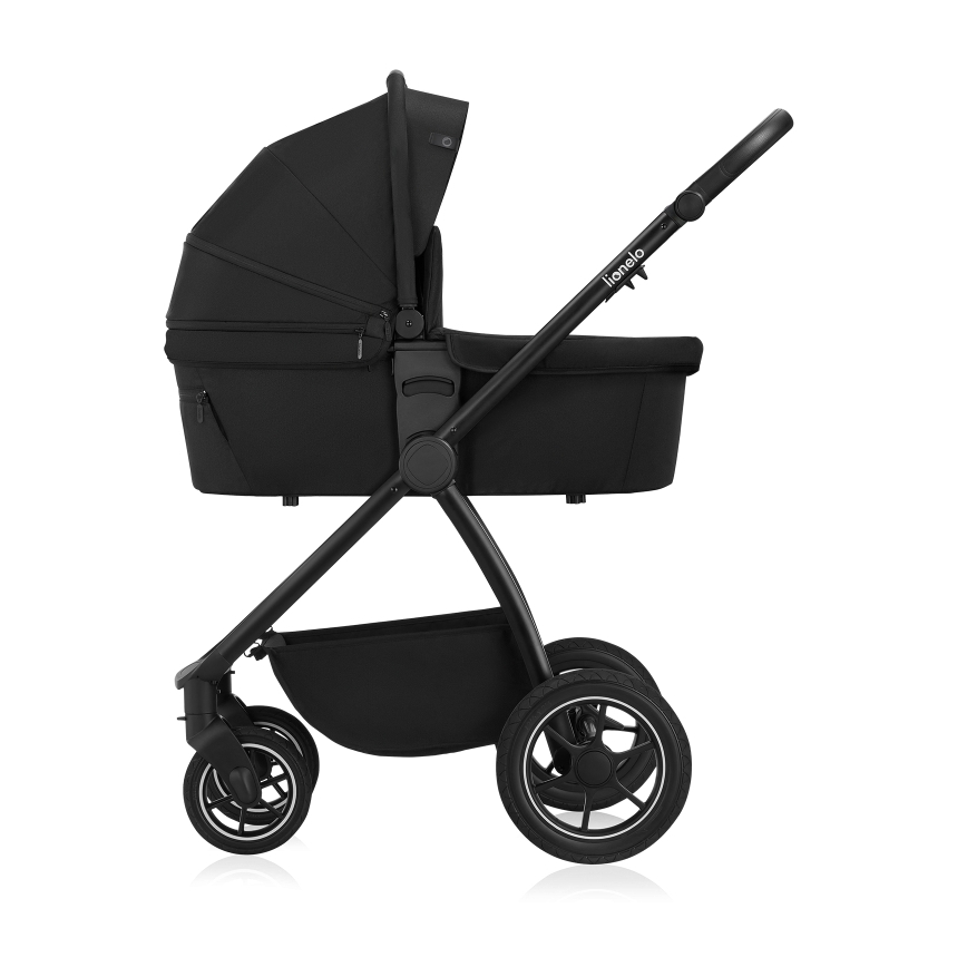 Lionelo - Combi-kinderwagen 2-in-1 MERIL Black Onyx