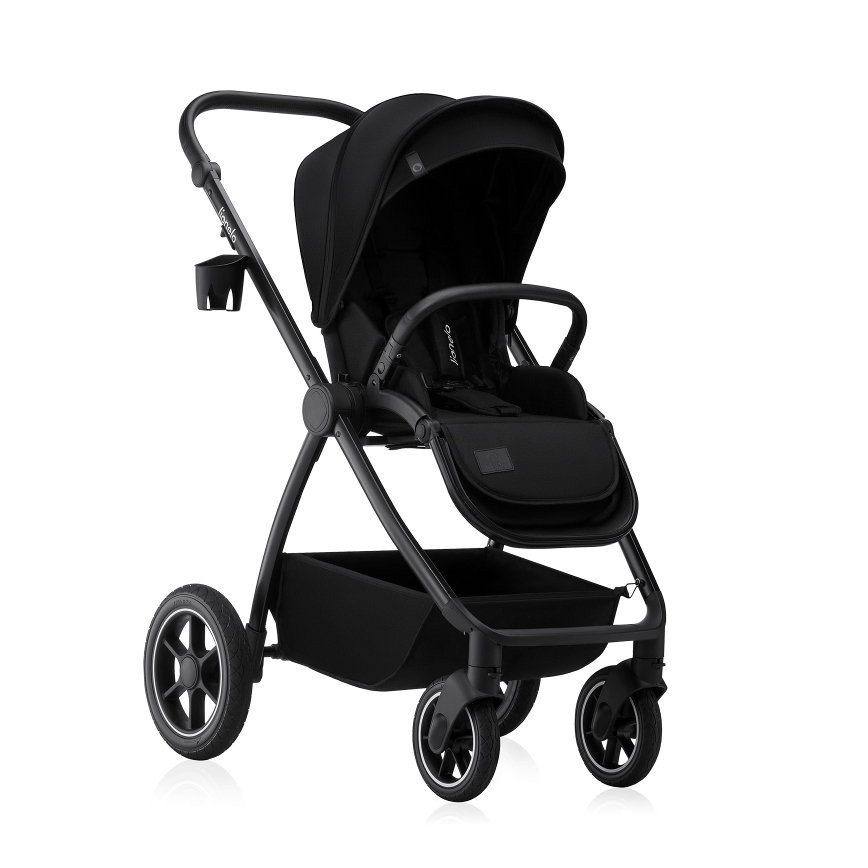Lionelo - Combi-kinderwagen 2-in-1 MERIL Black Onyx