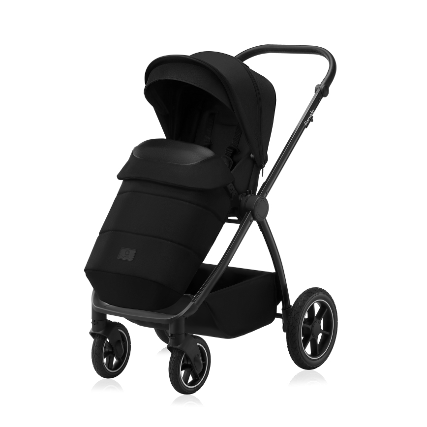 Lionelo - Combi-kinderwagen 2-in-1 MERIL Black Onyx