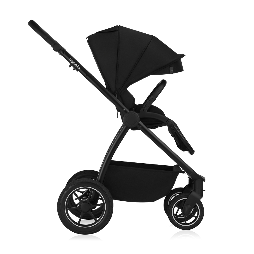 Lionelo - Combi-kinderwagen 2-in-1 MERIL Black Onyx