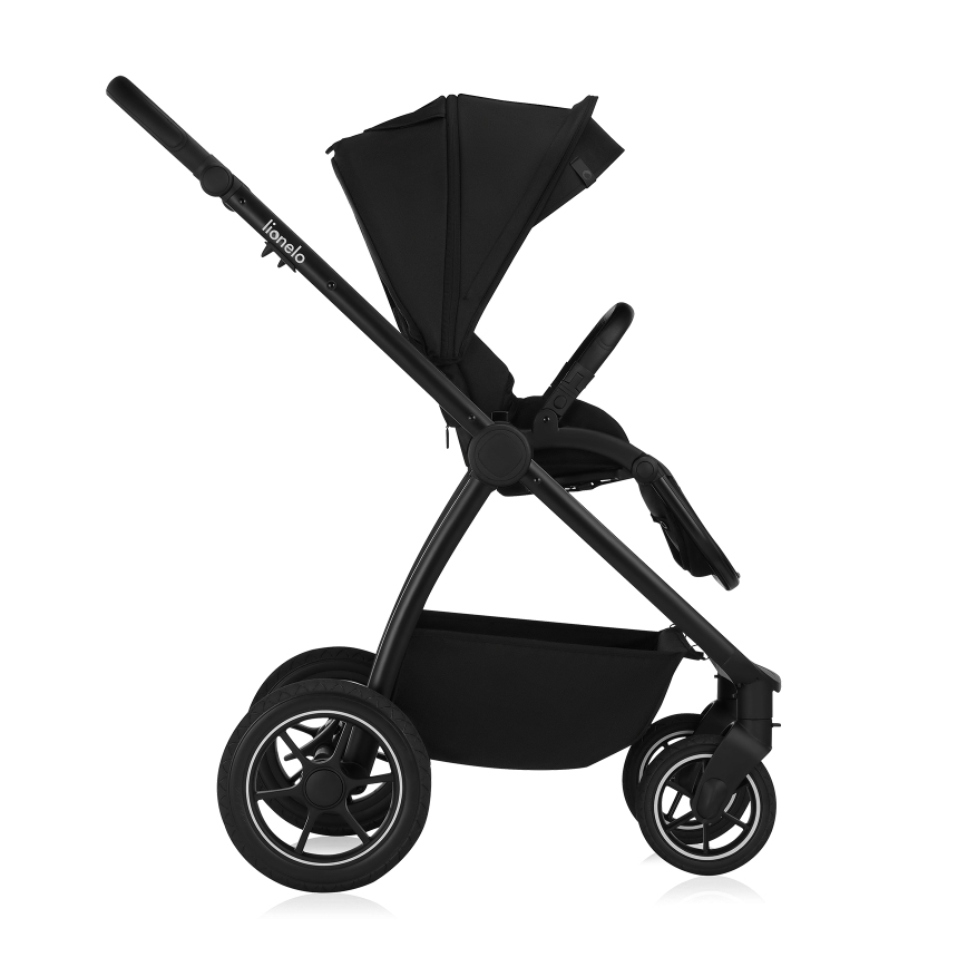 Lionelo - Combi-kinderwagen 2-in-1 MERIL Black Onyx