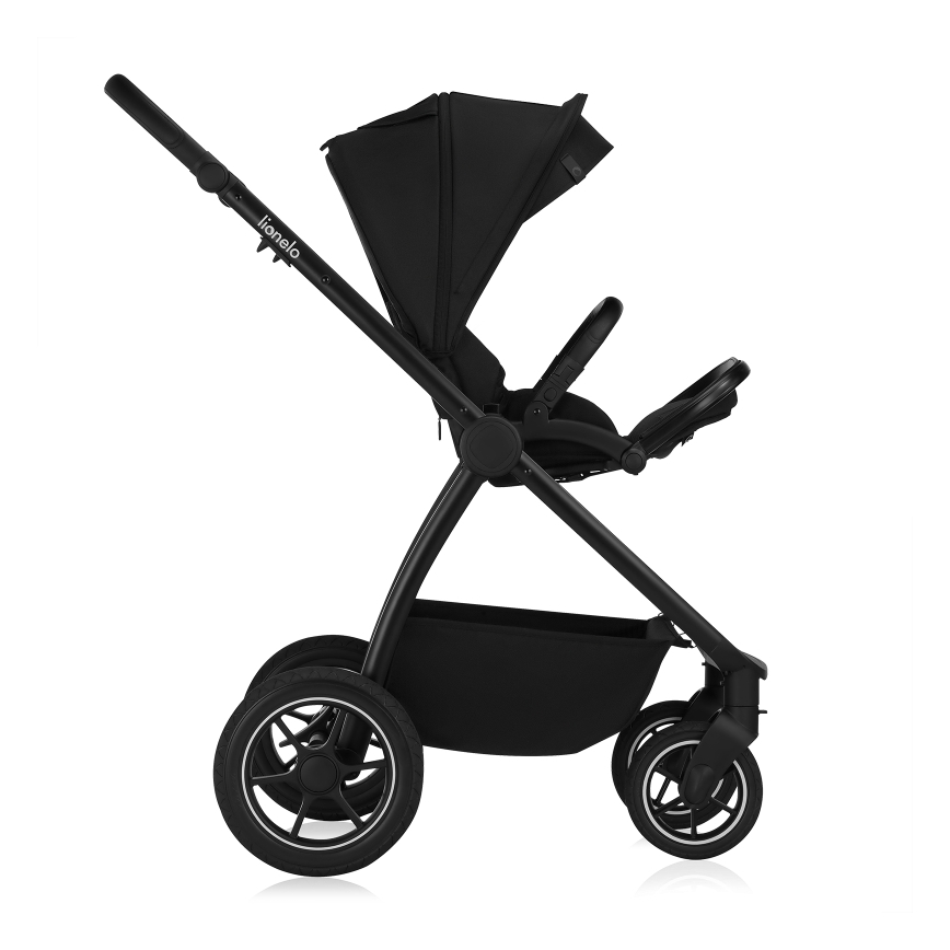 Lionelo - Combi-kinderwagen 2-in-1 MERIL Black Onyx