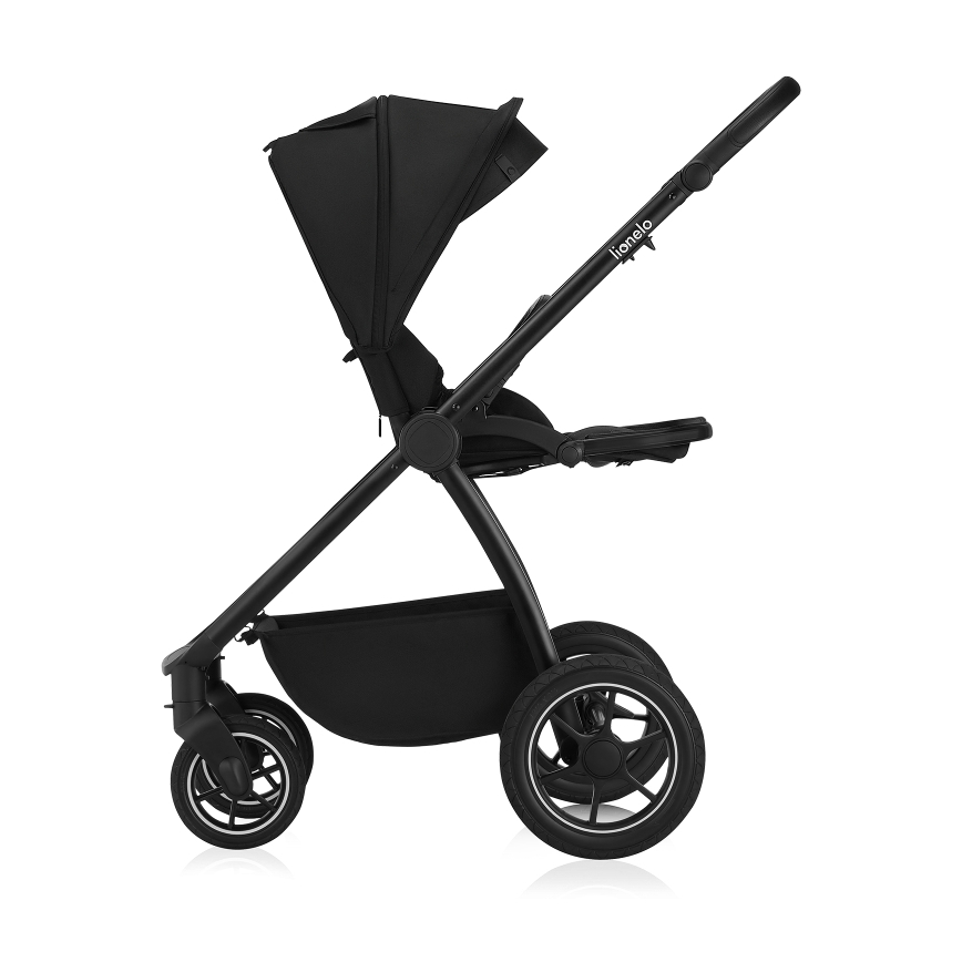 Lionelo - Combi-kinderwagen 2-in-1 MERIL Black Onyx