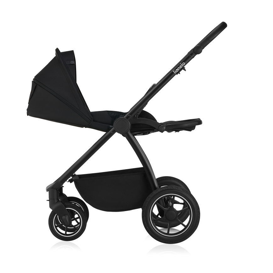 Lionelo - Combi-kinderwagen 2-in-1 MERIL Black Onyx