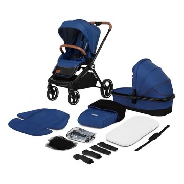 Lionelo - Combi-kinderwagen 2-in-1 MIKA Marineblauw