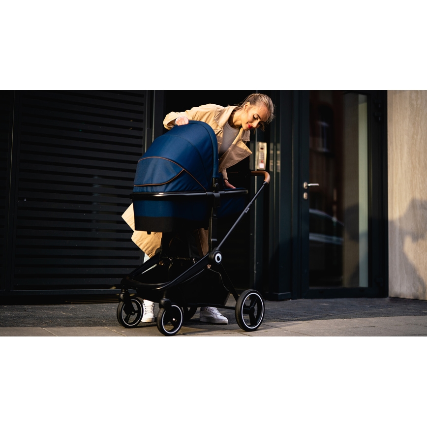 Lionelo - Combi-kinderwagen 2-in-1 MIKA Marineblauw