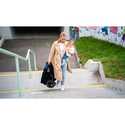 Lionelo - Combi-kinderwagen 2-in-1 MIKA Marineblauw