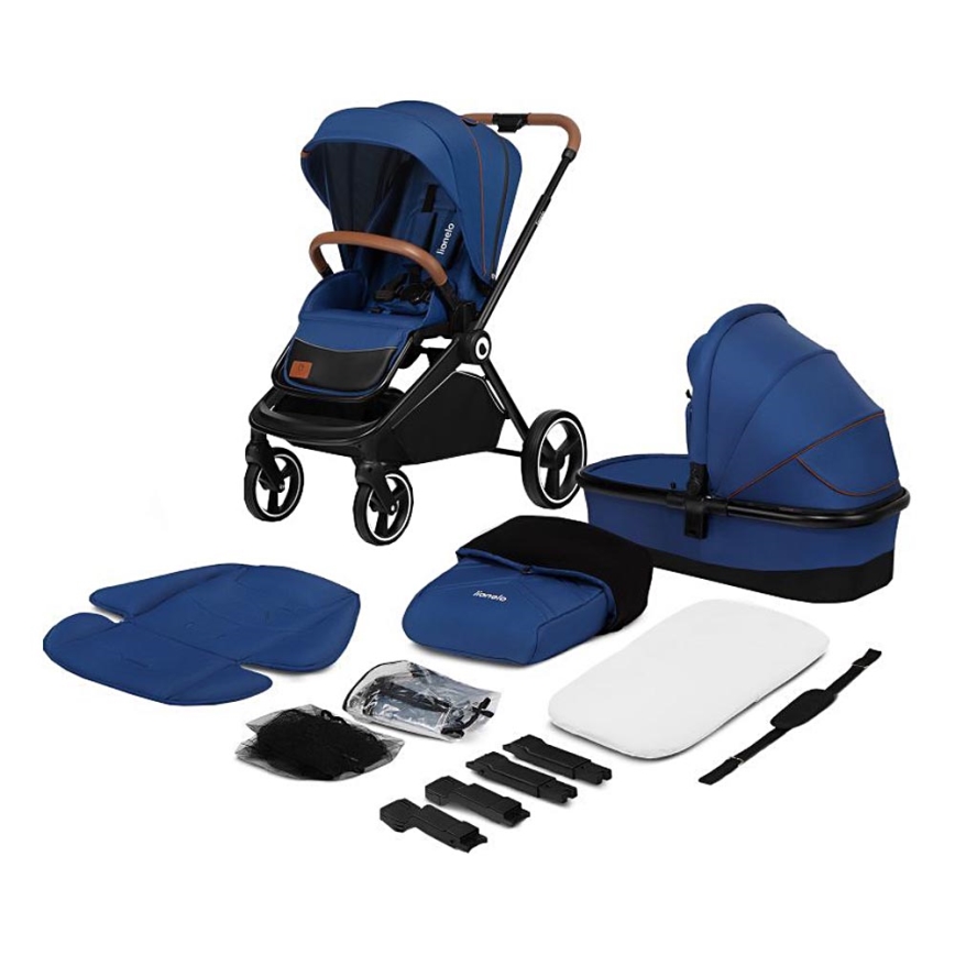 Lionelo - Combi-kinderwagen 2-in-1 MIKA Navyblauw