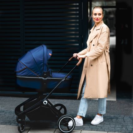 Lionelo - Combi-kinderwagen 2-in-1 MIKA Navyblauw