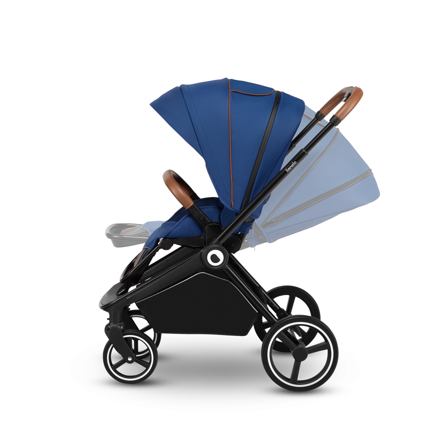 Lionelo - Combi-kinderwagen 2-in-1 MIKA Navyblauw