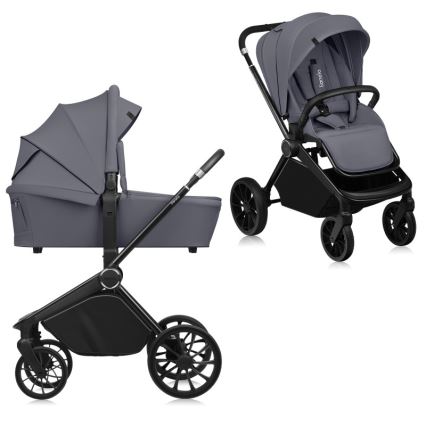 Lionelo - Combi-kinderwagen 2-in-1 MIKA PLUS Grey Stone