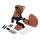 Lionelo - Combi-kinderwagen 2-in-1 MIKA PLUS Roestbruin