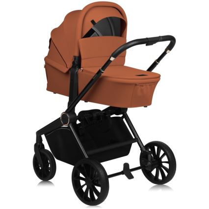 Lionelo - Combi-kinderwagen 2-in-1 MIKA PLUS Roestbruin
