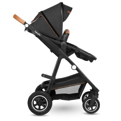 Lionelo - Combi-kinderwagen 3-in-1 AMBER Grijs Grafiet