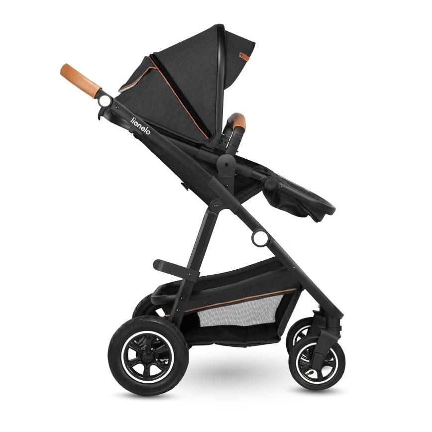 Lionelo - Combi-kinderwagen 3-in-1 AMBER Grijs Grafiet