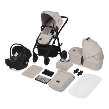 Lionelo - Combi-kinderwagen 3-in-1 AMBER PLUS Beige Sand