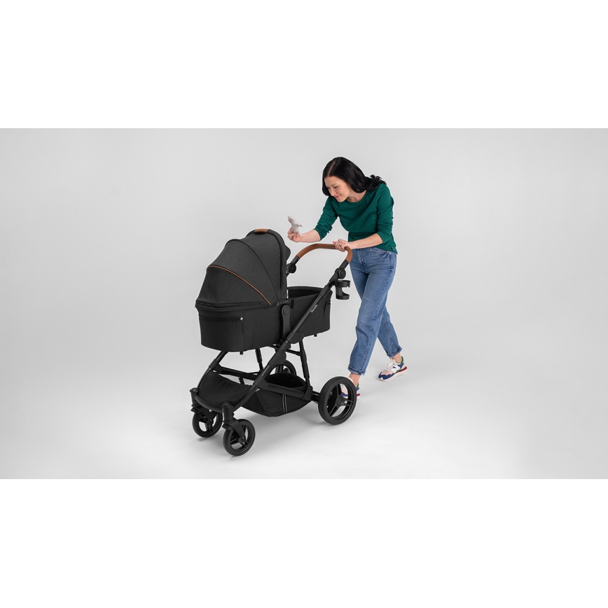 Lionelo - Combi-kinderwagen 3-in-1 MARI TOUR Black Onyx