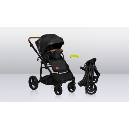 Lionelo - Combi-kinderwagen 3-in-1 MARI TOUR Black Onyx