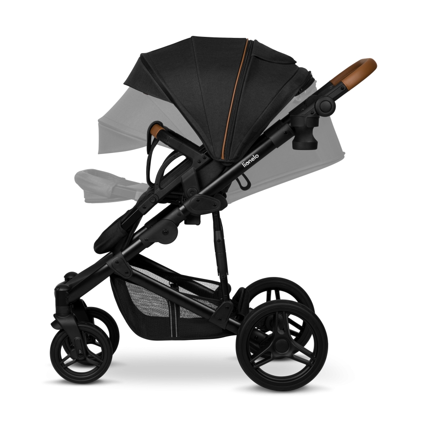 Lionelo - Combi-kinderwagen 3-in-1 MARI TOUR Black Onyx