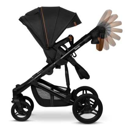 Lionelo - Combi-kinderwagen 3-in-1 MARI TOUR Black Onyx