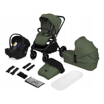 Lionelo - Combi-kinderwagen 3-in-1 MIKA PLUS Olijfgroen
