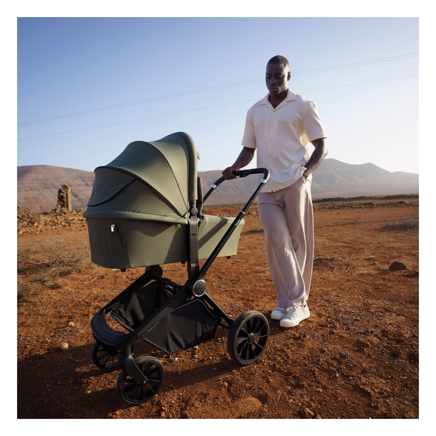 Lionelo - Combi-kinderwagen 3-in-1 MIKA PLUS Olijfgroen