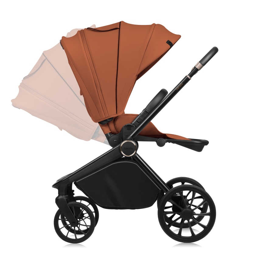 Lionelo - Combikinderwagen 3-in-1 MIKA PLUS Roestbruin