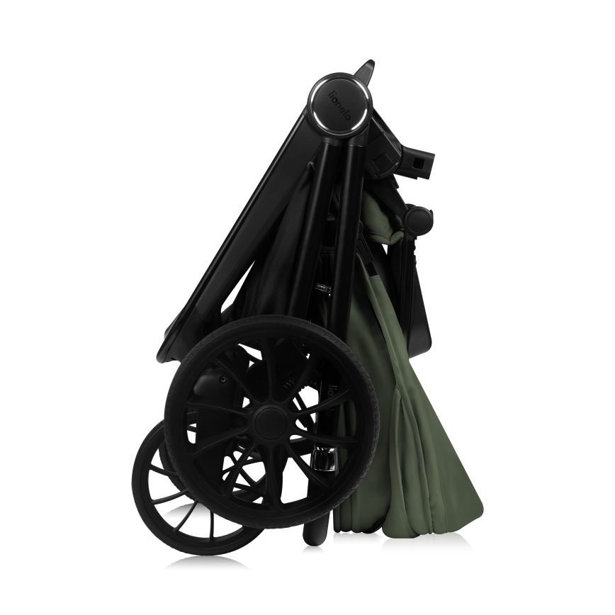 Lionelo - Combinatie 3-in-1 kinderwagen MIKA PLUS Olijfgroen