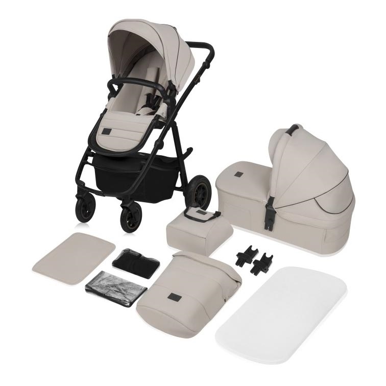 Lionelo - Combinatiekinderwagen 2-in-1 AMBER PLUS Beige Zand