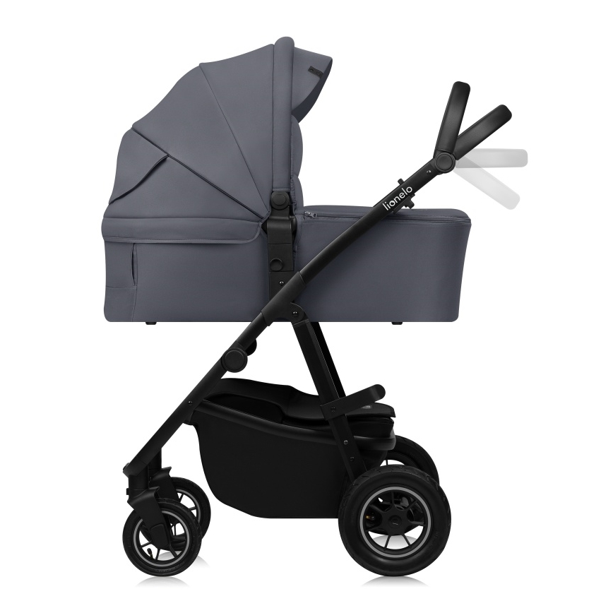 Lionelo - Combinatiekinderwagen 2-in-1 AMBER PLUS Grijs Grafiet